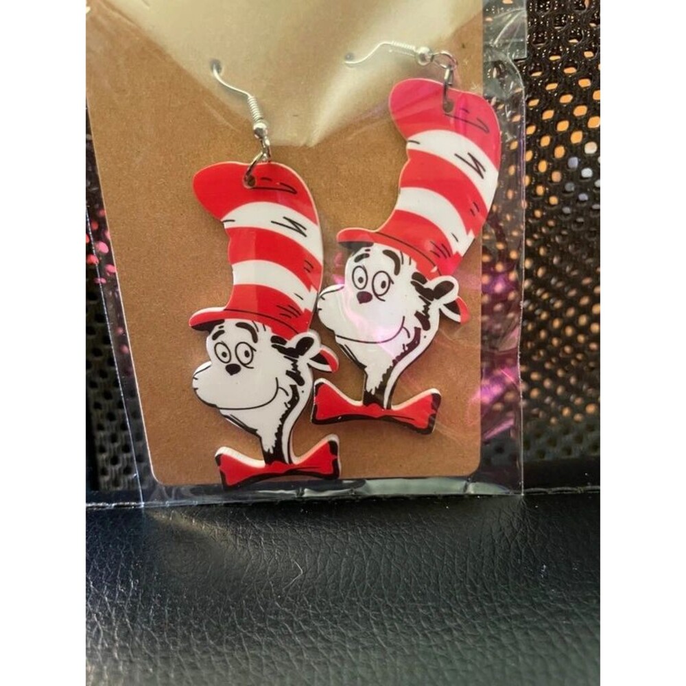 Cat in the Hat Earrings